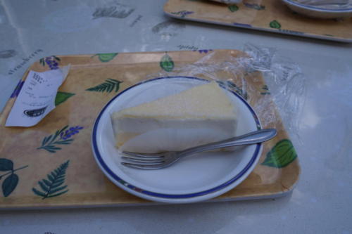 チーズケーキファクトリーで休憩・・ケーキの写真撮るのは難しいです（笑