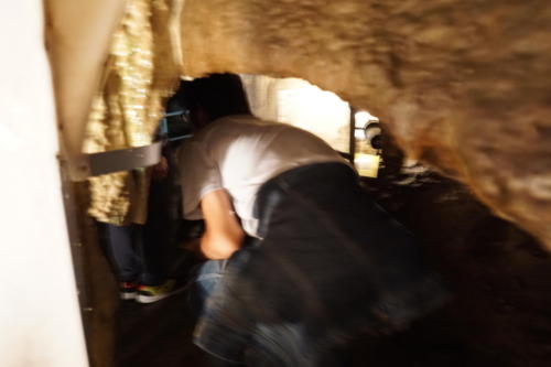 屈まないと頭をぶつけてしまいそうです