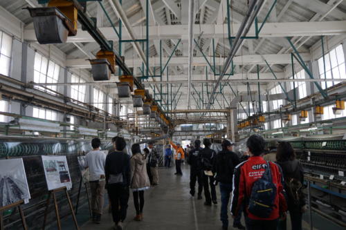 富岡製糸場といえばこの機械ですね